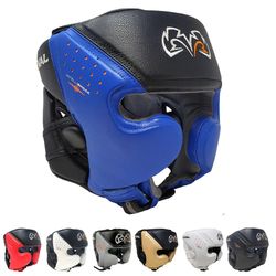 RIVAL Boxing RHG10 Intelli-Shock -päähine, D3O-pehmuste edessä ja sivuilla Musta/kulta M