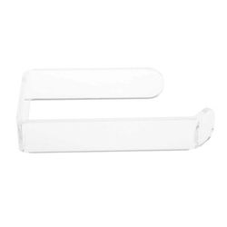 Toiletpapir holder vægmonteret badeværelse køkkenrulleholder væv rack papir tissue rack krog Hvid
