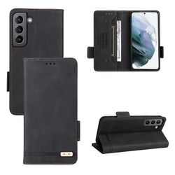 Gangxun Etui til Samsung Galaxy S22 5g læderetui Folio Flip med kreditkortspor Etui Coque Sort