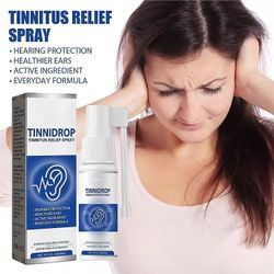 Duruimi Tinnidrop Tinnitus Relief Spray, 60ml Tinnitus Relief Spray lindrer tinnitus, ørerygg, øre ubehag, ørevoks rengjøring pleie spray 1pcs