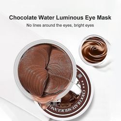 60stk 24k guldkollagen fugtgivende øjenplastre Anti-rynke Anti Aging Eyes Masker Blegning 305 chokolade