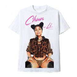 RockShark T-skjorte Blanc Nicki Minaj Shun Li Cover Album Hvit L