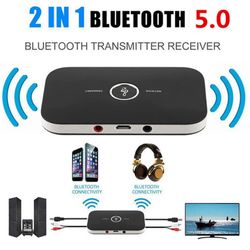 2 in 1 langaton Bluetooth 5.0 -vastaanotin Koti-TV Stereo Audio Adapter pc-kannettavalle puhelimelle