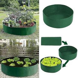 Jying Stof Raised Garden Bed Runde plantning Container Grow Tasker Åndbar Filt stof Planter Pot for Planter Planteskole Pot Multi-size Multi-color ...