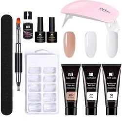 Mikasa Akryl Poly Extension Nail Gel Set Nail Extension Få indstillet Polygel Kit Nail Enhancement Gel Kit 5