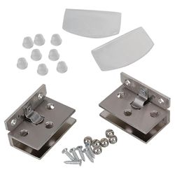 2Pcs badeværelse toilet skab skab glasdør hængsel 5,6 * 6 * 1.6cm