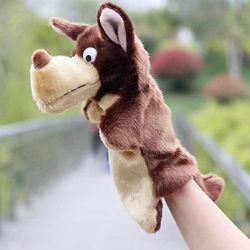 AIR Animal Hand Puppet Plys Legetøj Foregive Telling Story Prop 25cm 40