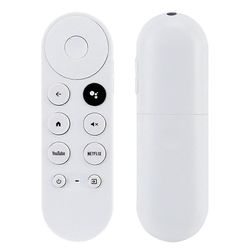 Bluetooth-äänikaukosäädin Google HD / 4K Snow Streaming Stick G9N9N -kaukosäätimelle Valkoinen