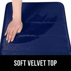 Kylpyhuoneen kylpymatto Imukykyinen Luistamaton Kylpymatto Pestävä Kylpymatto-30x50 Cm (beige) tummansininen 50*160cm