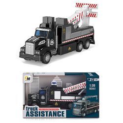 Yunshu Plast Pull Back Model Bil, Legetøj til Børn Trailer Ambulance