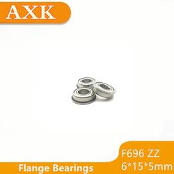 Særtilbud 10stk/parti F696zz 6*15*17*5*1,2mm F696 Zz 6x15x5mm Flangebærende Deep Groove Ball Mini Helt ny