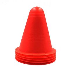 10 stk Fodbold Uddannelse Marker Fodbold Sign Bucket Road Cone Forhindringer Vejspærringer Rød