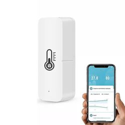 Tuya Wifi Smart temperatur- og fugtighedssensor Batteridrevet sikkerhed med Tuya Smart Life