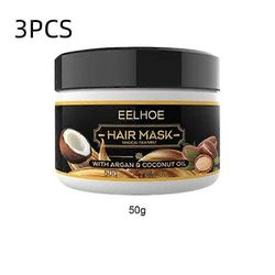 3kpl kookoshiusnaamio hiuksilla upeaan hiustenhoitoon 50g