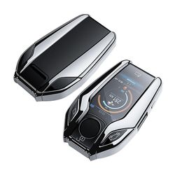 TPU auto täysin avain LCD-kaukosäädin 7-sarjaan 740 6-sarja GT 5 -sarja 530I X3 (hopea)