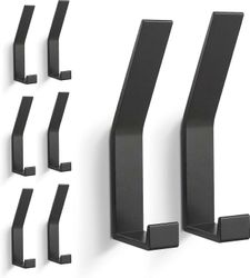 Takkikoukut seinäkiinnitteinen, 8kpl seinäkoukut vaatteiden, takin, pyyhkeen, köyden, avainten, hattujen, kukkaron, ruuvien ripustamiseen näkymättö...