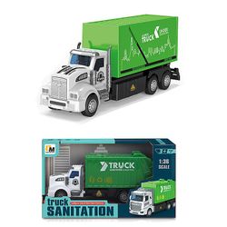 Yunshu Plast Pull Back Model Bil, Legetøj til Børn Skab bil Sanitation