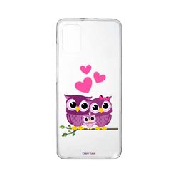 Crazy Kase Hull til Samsung Galaxy A31 Fleksibel familie ugle