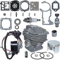 Bluezoo 52mm sylinterimännän sytytyspuolan tiivistesarja, joka on yhteensopiva STIHL MS440 044 1128 020 1227, sylinteri, mäntä, tappi, annea