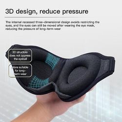 3d hukommelse skum silke søvn maske