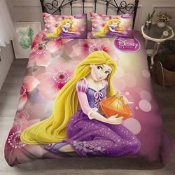 v67 Lakanat Prinsessat peitto pussilakana tyynyliina vuodevaatteet tytöille3-osainen vuodevaatteet (1 pussilakana + 2 tyynytyynyä) y67 135x200cm 53...