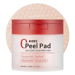 70 kpl punaisia meripihkahappokasvotyynyjä kuorintatyynyjä aknea ehkäisevälle ja hehkuvalle iholle 1 Box