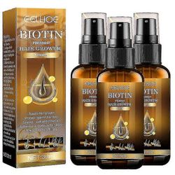 1-3x Biotin Hair Growth Spray Hiustenlähtöä estävä nopea uudelleenkasvu Päänahan hoito Hiustenhoitoseerumi paksummille täyteläisemmille hiuksille 3...