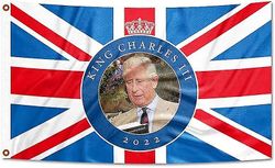 Tianzun 2022 Union Jack Flag King Charles III, Storbritannien King Flag Charles Ascend Det Forenede Kongeriges flag