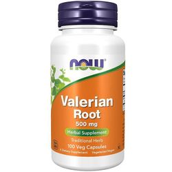 NOW Foods NOW Elintarvikkeet Valerianjuuri 500mg kapselit 100