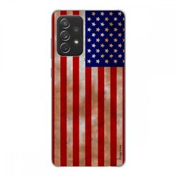 Crazy Kase Cover Til Samsung Galaxy A72 Soft Silicone 1 Mm, Flag USA