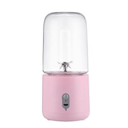 Bærbar Home Electric Mini Juicer med trådløs opladning Kirsebærblomstpulveret