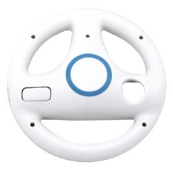 Racing Spil Rat til Nintendo til Wii Controller Retning Manipulere Wheel Fjernbetjening Beskyttelseskasse Hvid