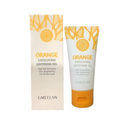 Gmeelan Orange Exfoliating Whitening Gel Scrub Face Brigtening Skin Lazy Cream Whitening Face Cream+body Scrub