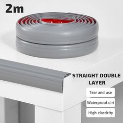 huonekalut kulmasuoja TPE nauha vauvankestävä huonekalu pöytä reunasuoja - suora / 2m / harmaa Monivärinen Straight 2m Grey