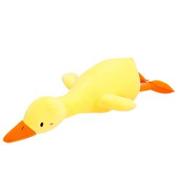Handuo 43.3''duck Plys Legetøj, Udstoppet Animal Throw Plushie Doll, Super Soft Kramme Pillow gul