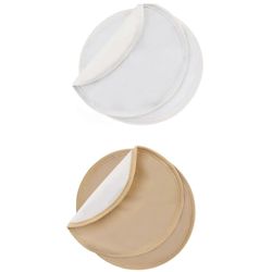 4PCS risiiniöljykääre puuvillainen rintatyyny vedenpitävä tiivis ulkolipeä muotoilu sopii kaikille naisten rintojen koolle