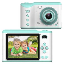 Coosilo Fødselsdag Gaver til piger Alder 3 4 5 6 Kamera Kids Digital Video Camera Børns Selfie Kamera blå