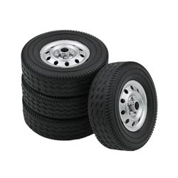4kpl Pyöränrengas Renkaan kanssa yhteensopiva D12 1/10 Rc Truck Car DIY Päivitä varaosat Lisävarusteet