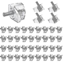 20 stycken 3 mm hyllstift Tydliga stödpinnar Skåp Hyllpinnar Clips Hylla Stöd hållare Pinnar för