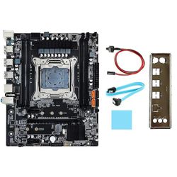 X99 Mboard + baffle + SATA kabel + s kabel + pad A2011-3 DDR4 4x32g til E5-2678