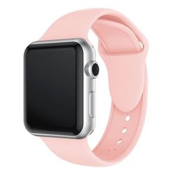 AIR Dobbeltnittet urrem i silikone til Apple Watch series 3 2 1 38 mm (pink)