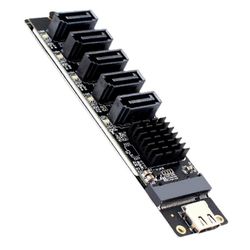 Sovitinkortti TYPE-C - SATA - 5-porttinen SATA3 6Gbps USB10G-laajennussovitinkortti JM575+JMS580 Kuten