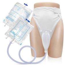 Puettava virtsapussi katetrikanavalla 1000ml 2000ml miehille, naisille, iäkkäille virtsankarkailuun ja vuodepotilaille Vuotiaiden valkoinen