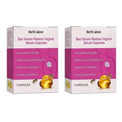 2025 Emättimen hoitokapselit naisille, Mehiläismyrkky luonnollinen korjaus emätinkapselit, välittömät kutinaa ehkäisevät detox-tuotteet 2 Boxes