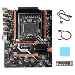 X99 Mboard + SATA kabel + s kabel + baffle + pad A2011 V3 M.2 Nvme Ngff til DDR3 4x16g