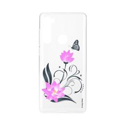 Crazy Kase Skrog til Xiaomi Redmi Bemærk 8 Blød lotusblomst og sommerfugl