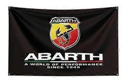 FLAGDOM 90X150CM 3X5FT Abarth lippu polyesteripainettu auton banneri sisustukseen 4 läpivientiä6 60 x 90cm