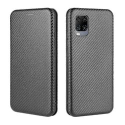 Yhteensopiva Zte Axon 11 5G hiilikuitunahkakotelon kanssa Folio Flip suojaava magneettinen kansi Etui Coque Musta