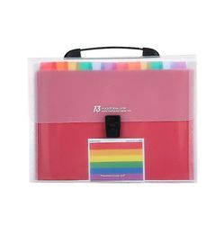 Yunshu 13 lommer A4 udvides File Organizer Portable Harmonika fil mappe