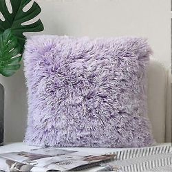 2025 18" pehmeä turkis kaksipuolinen pehmotyynyliinat kodin sisustus sohva tyynynpäällinen violetti